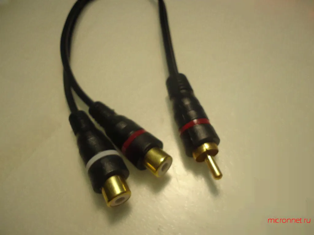 Переходник SWAT SIL-2F RCA1шт. - 2гн. RCA-0