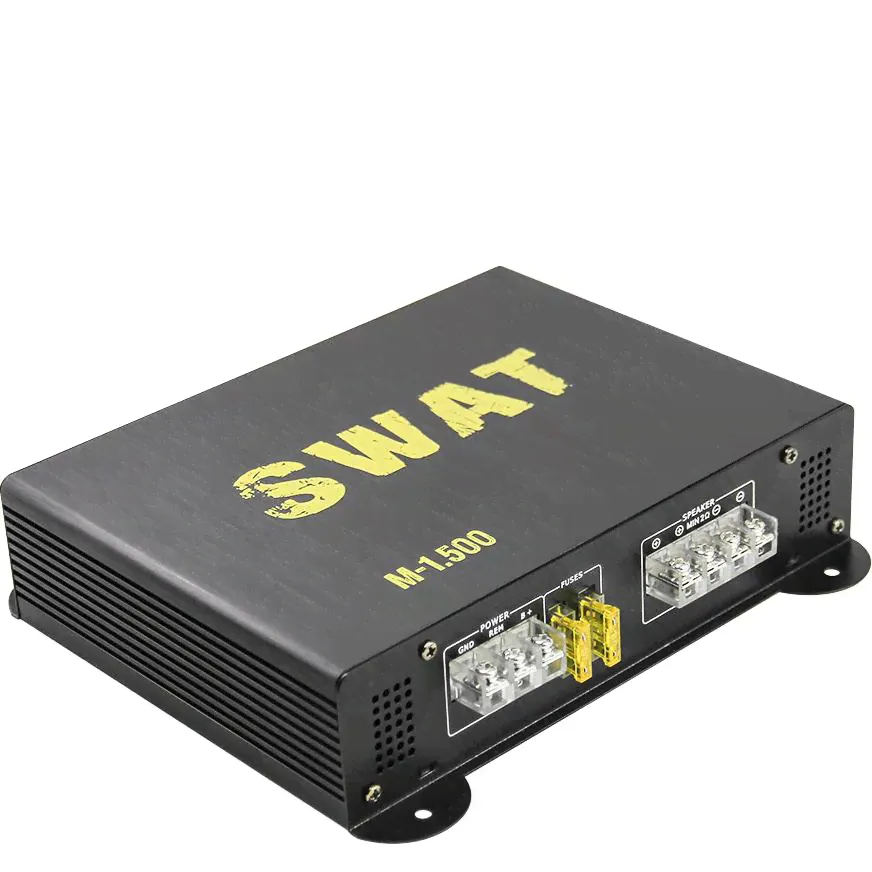 Автомобильный усилитель SWAT M-1.500, класс-D, каналов: 1-0