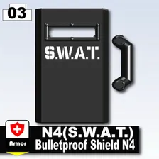 Пуленепробиваемый щит SWAT N4 черный